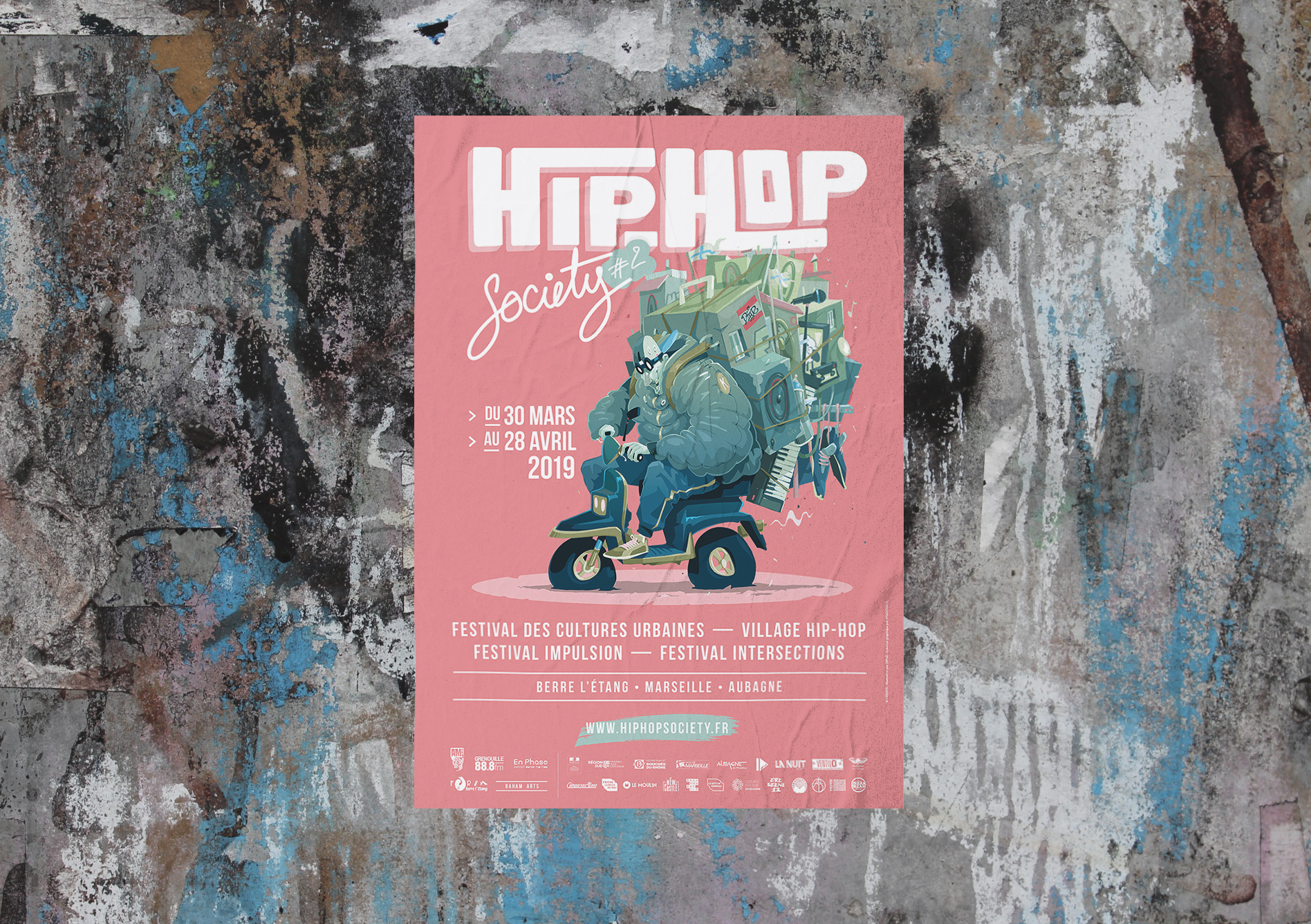 Poster for Hip-Hop Society festival