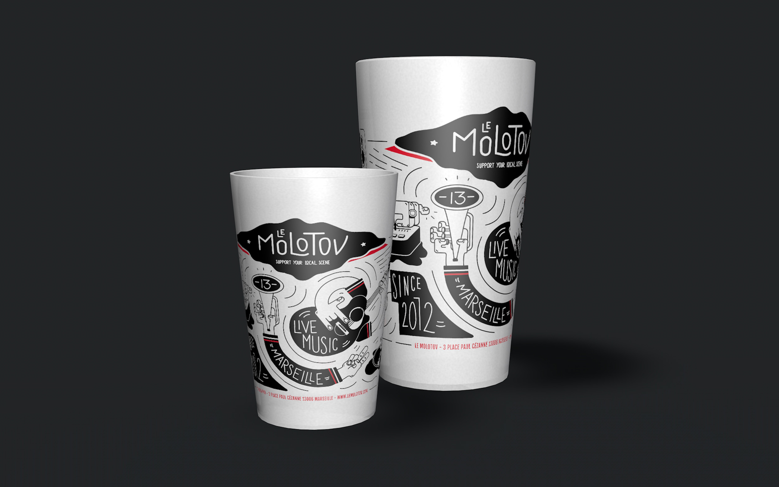 Illustration for reusable cup