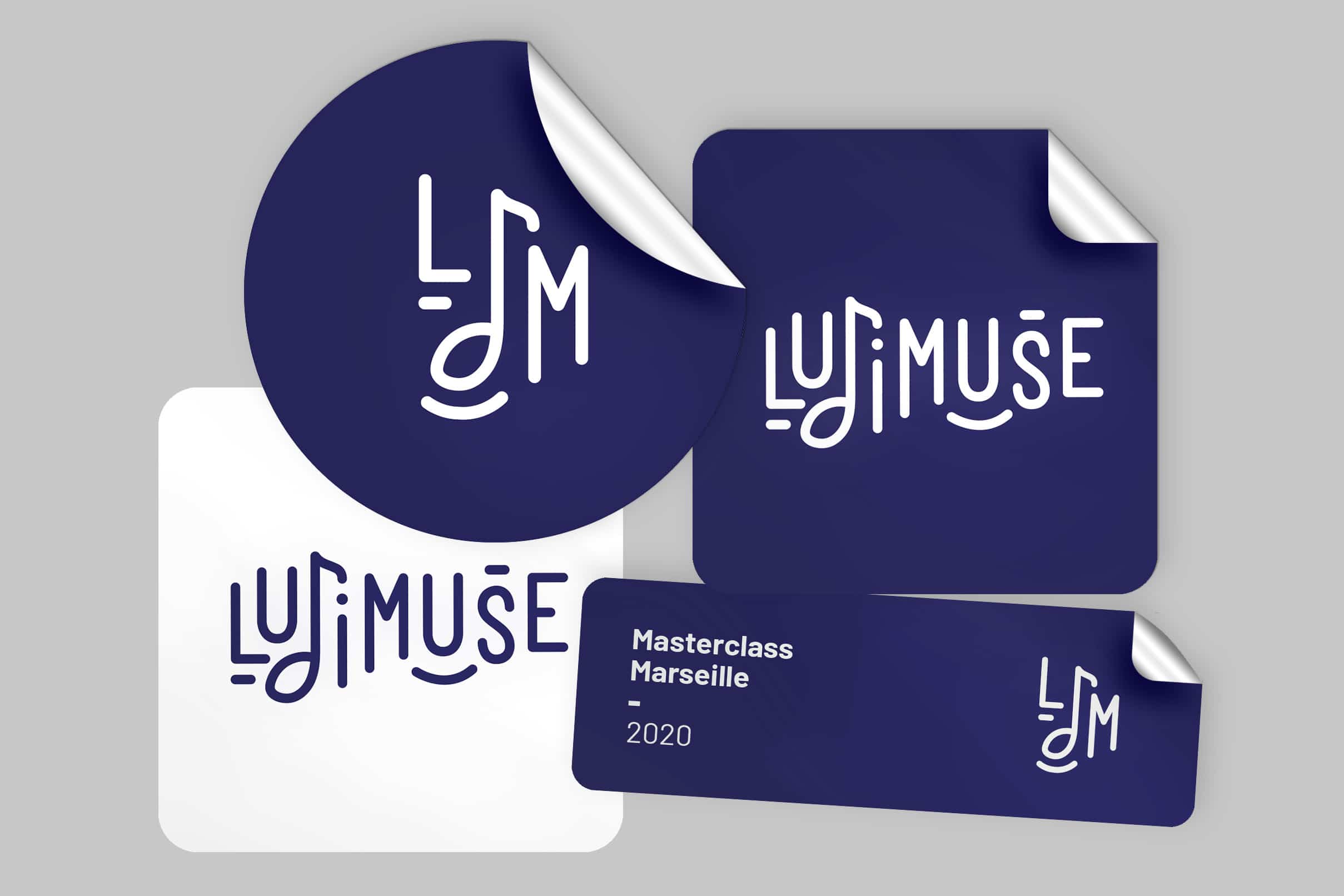 Logo Ludimuse, stickers de la marque