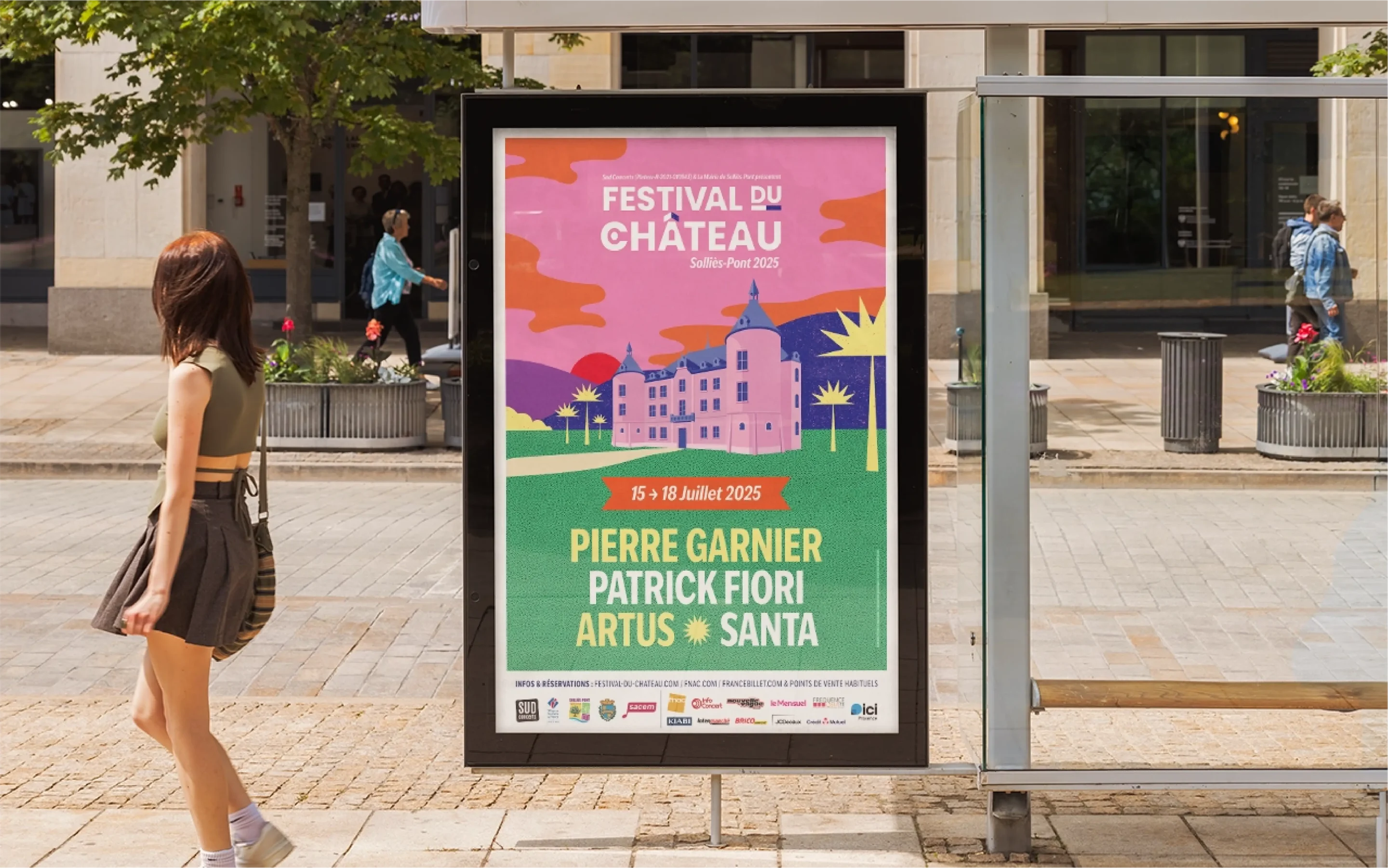 Illustrated poster for Omar Souleyman concert