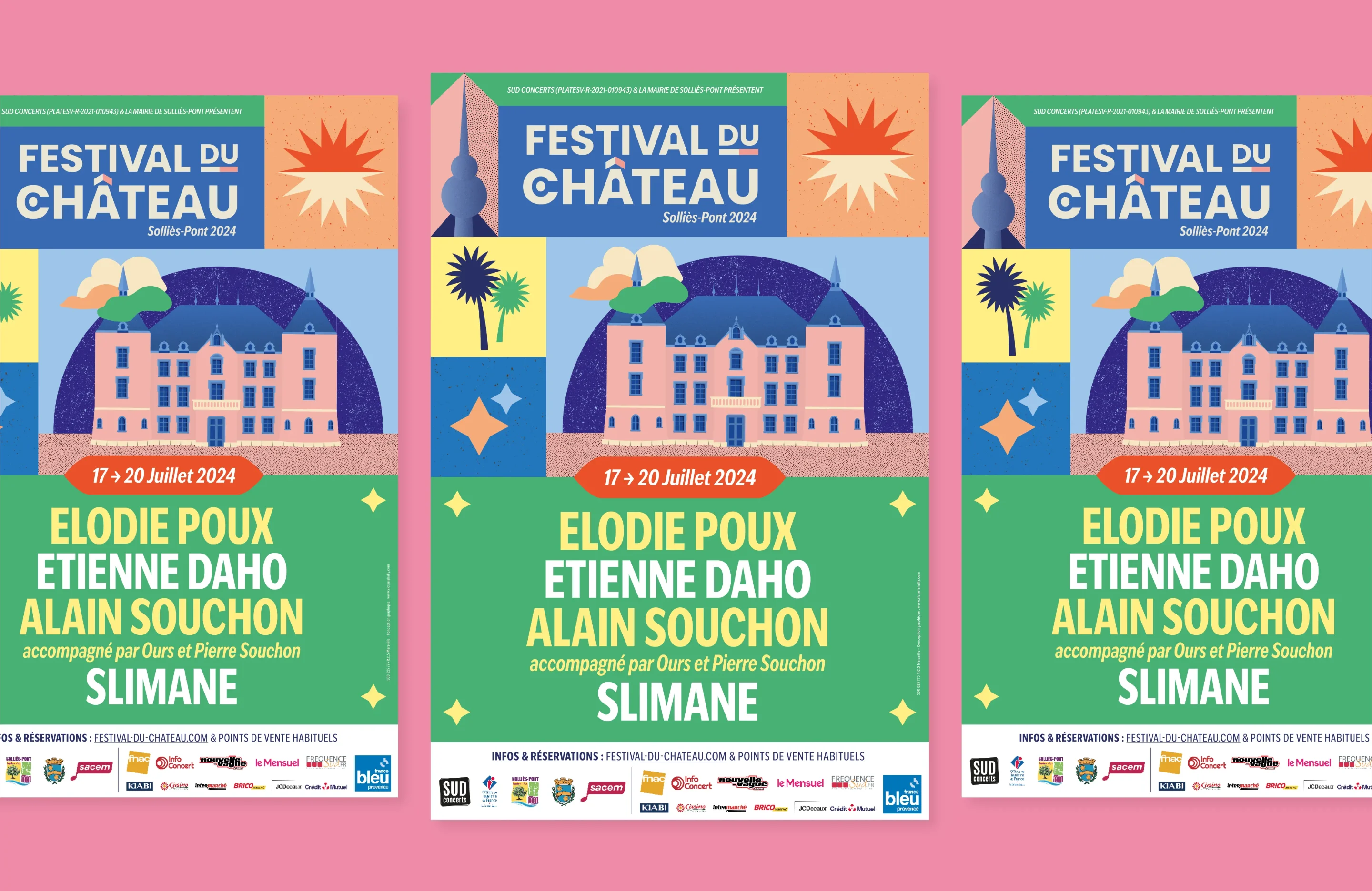 Illustrated poster for Omar Souleyman concert