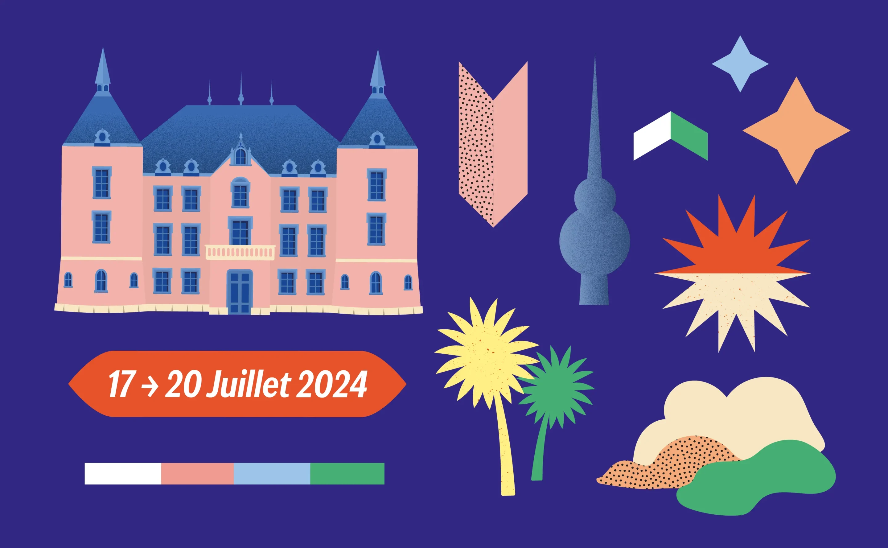 Illustrated poster for Omar Souleyman concert